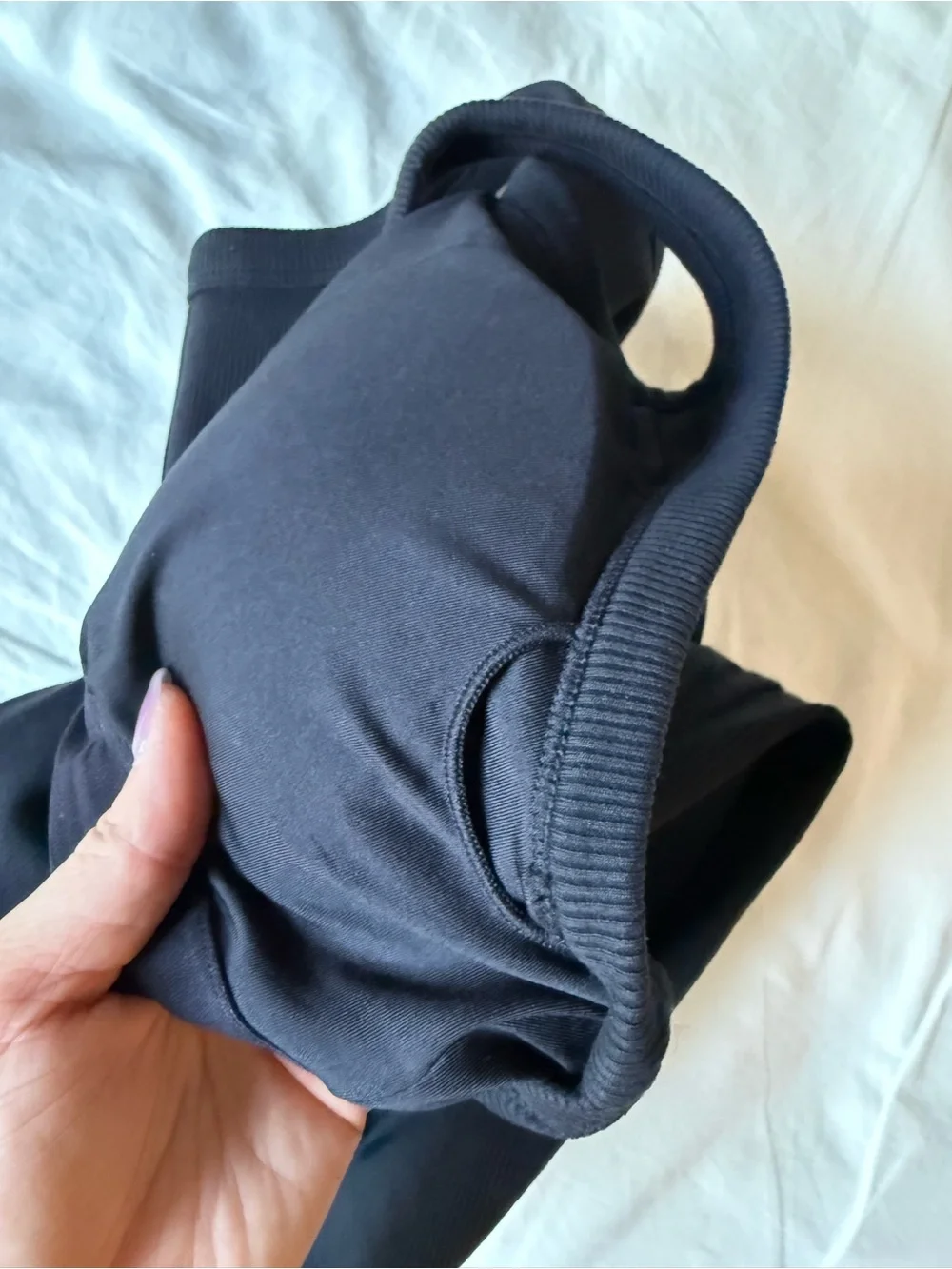 ALO Yoga Black Ribbed Tank dress